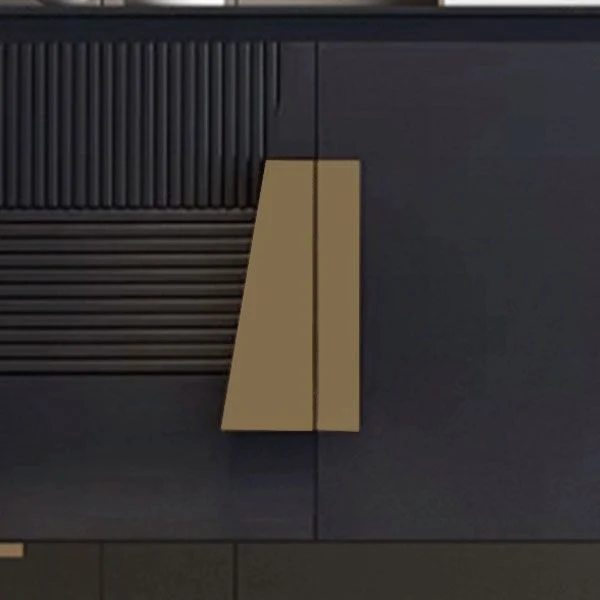 Massief Glam Style Sideboard Wood Side Board Cabinets and Drawers 47l
