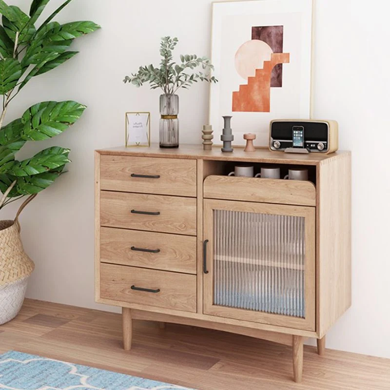 Massief hout Sideboard Contemporary Home Side Board Drawers and Cabinets 31l