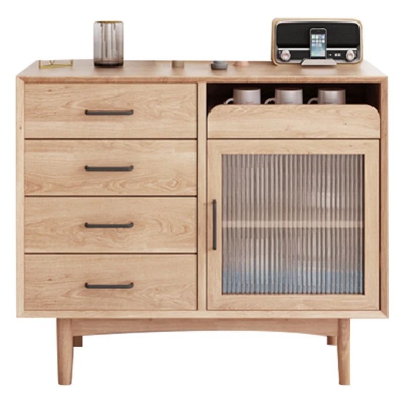 Massief hout Sideboard Contemporary Home Side Board Drawers and Cabinets 31l