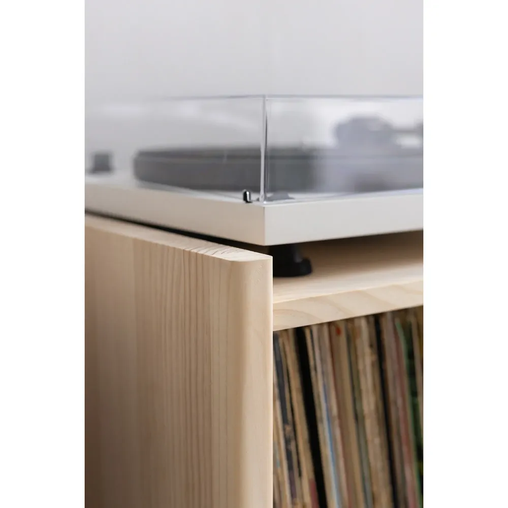 Minimalistisch Baster stevig wood sideboard vinyl records 1 door 59 cm Natural