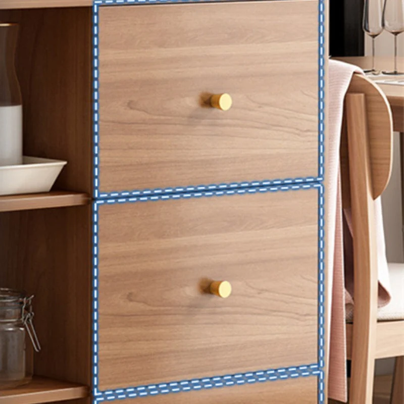 Minimalistisch Contemporary Buffet Sideboard Wood Buffet Stand Cabinets and Drawer 39l