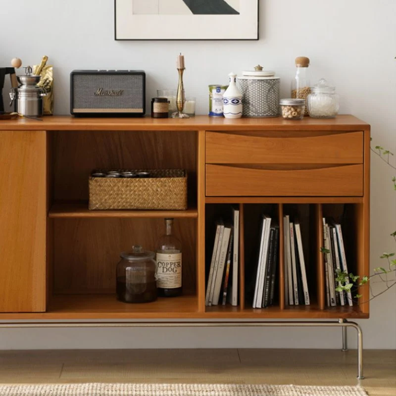 Minimalistisch Contemporary Style Dining Buffet Uni Wood Sideboard Cabinets and Drawers 47l