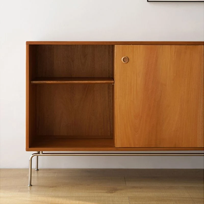 Minimalistisch Contemporary Style Dining Buffet Uni Wood Sideboard Cabinets and Drawers 47l