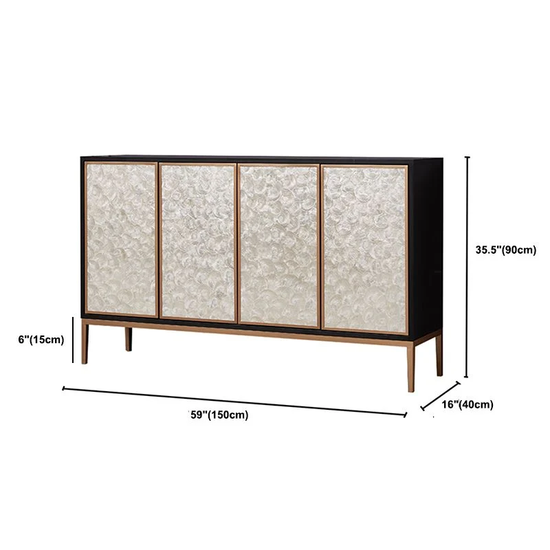 Minimalistisch Contemporary Style Sideboard Wood Sideboard Buffet Kitchen 39l