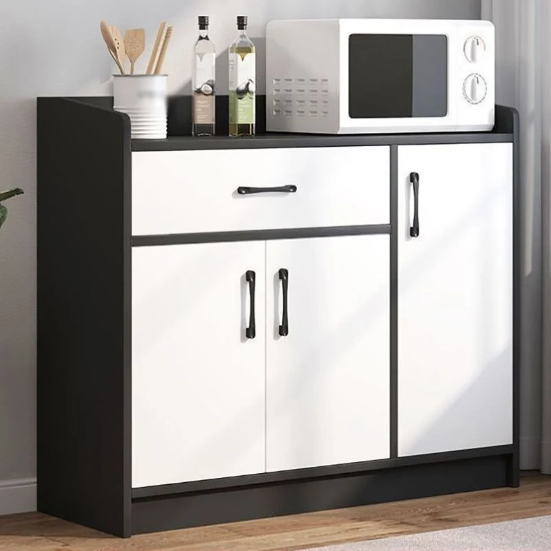 Minimalistisch Eigentijds Style Side Board Engineered Wood Drawers and Storage Sideboard Kitchen 43l