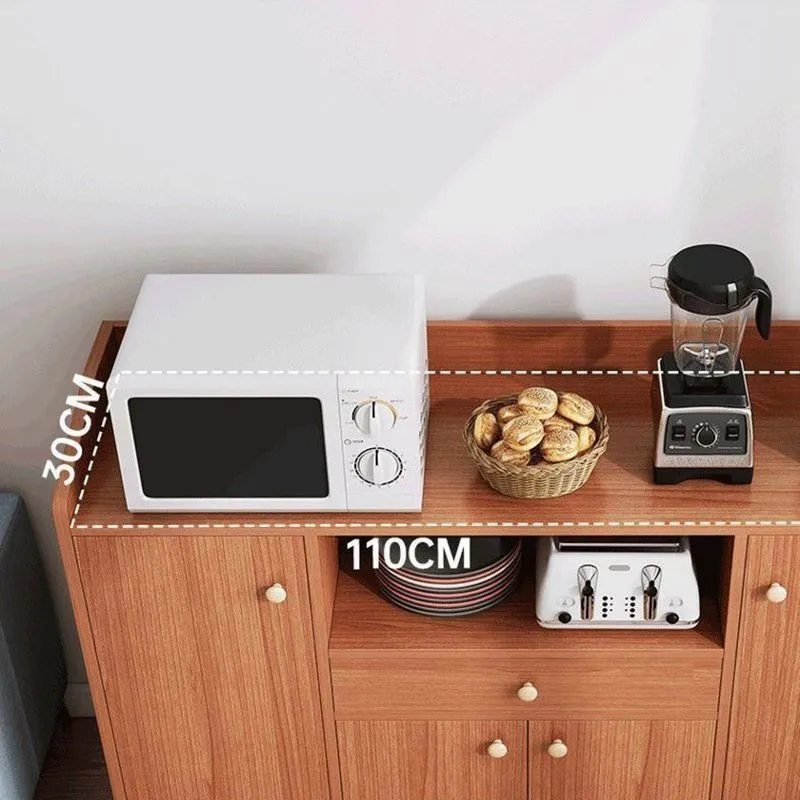 Minimalistisch Eigentijds Style Side Board Engineered Wood Drawers and Storage Sideboard Kitchen 43l