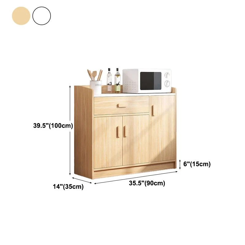 Minimalistisch Eigentijds Style Side Board Engineered Wood Drawers and Storage Sideboard Kitchen 43l