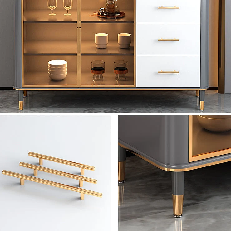 Minimalistisch Glam Dining Room Sideboard Table Drawers and Storage Sideboard 31l