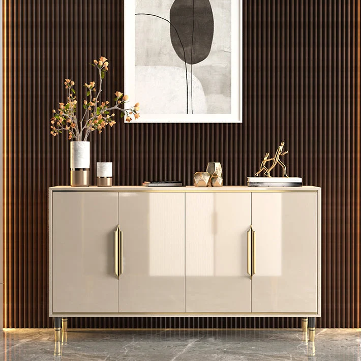 Minimalistisch Glam Sideboard Cappuccino Solid Wood 1-door Dining Sideboard Living Room Https