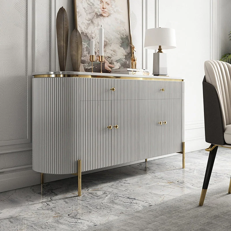 Minimalistisch Glam Style Sideboard Buffet Faux Marble Cabinets Buffet Sideboard 39l