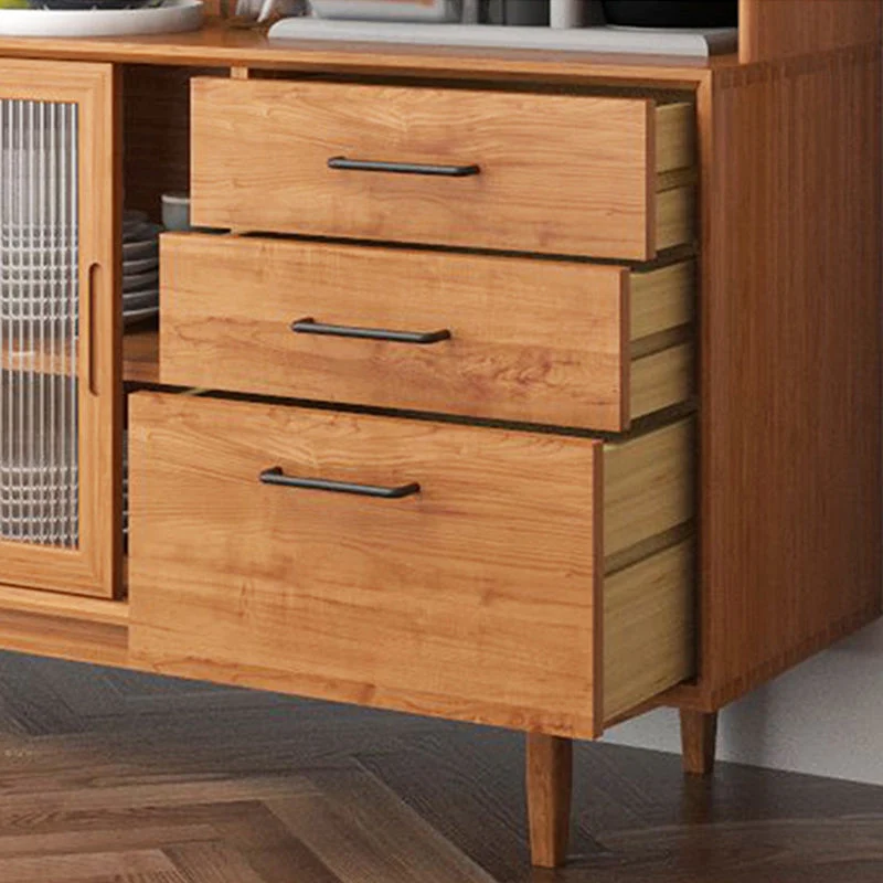 Modern Buffet Sideboard Eenkleurig Wood Sideboard Cabinets and Cabinets Grijze Waslaag 47l