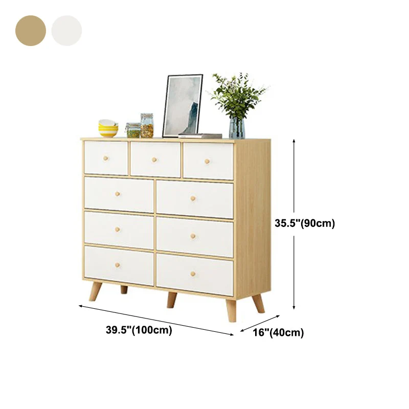 Modern Engineered Wood Sideboard Ongewikkeld Buffet Table Drawer Living Room 31l
