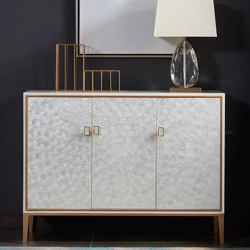 Modern Living Room Buffet Wood and Van metaal Sideboard Buffet White 21l