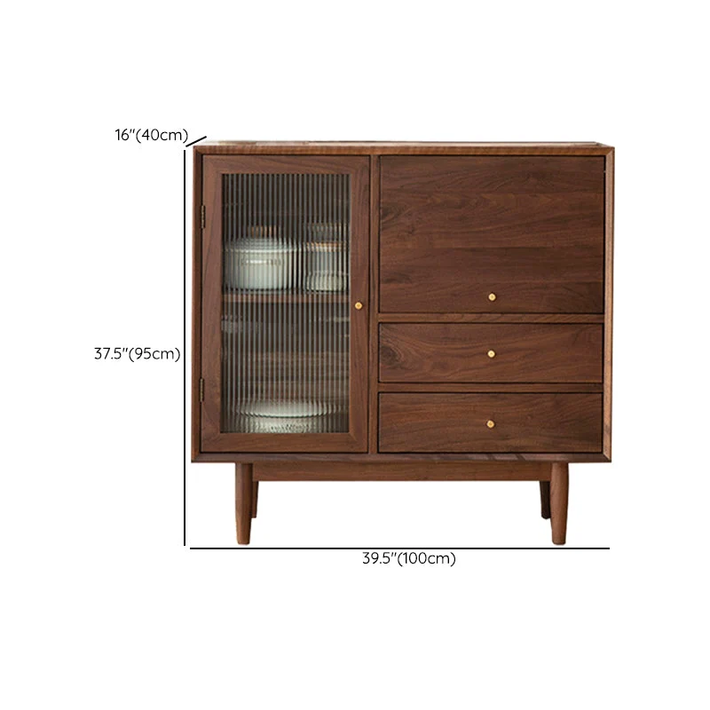 Modern Sideboard Buffet Cabinets Pine Eenkleurig Wood Adjustable Shelving Buffet Sideboard 39l