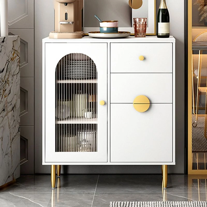 Modern Sideboard Buffet Glaswerk Doors Cabinets Sideboard LED Lights 31l