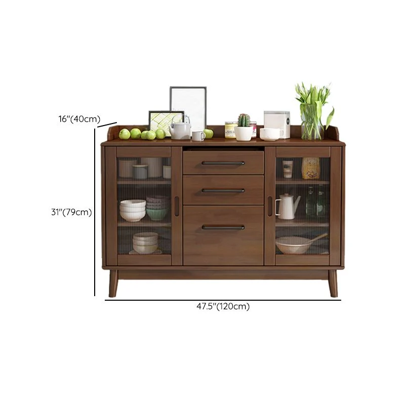 Modern Style Buffet Sideboard Eenkleurig Wood Sideboard Cabinets 31l