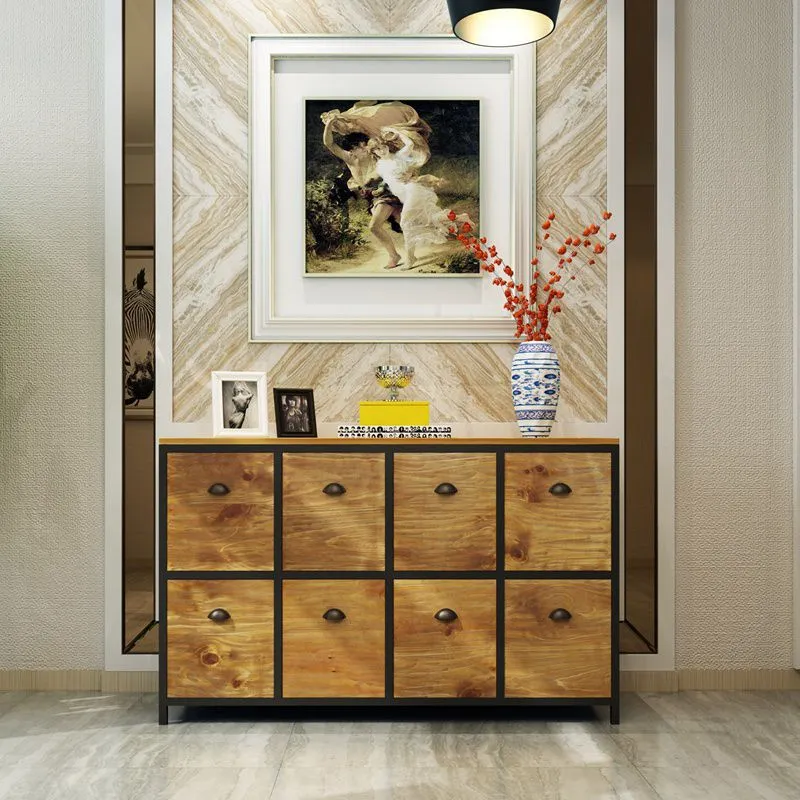 Modern Wood Buffet Sideboard Dining Room 29.5"H Buffet Server Ongewijzigd Wood 28l