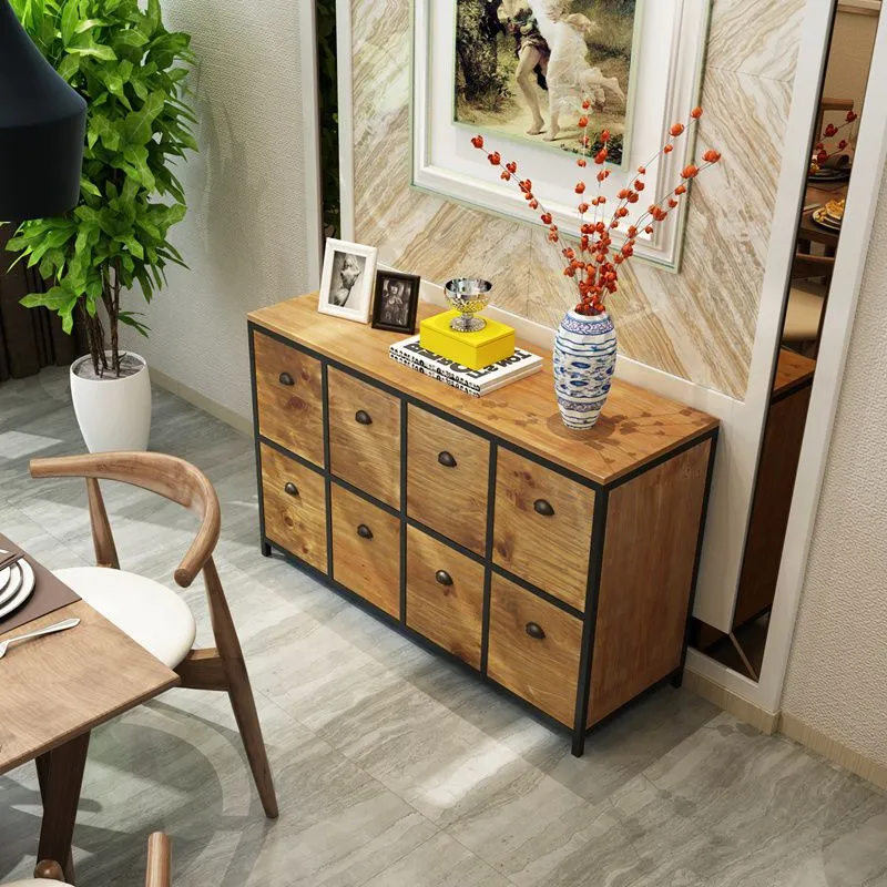 Modern Wood Buffet Sideboard Dining Room 29.5"H Buffet Server Ongewijzigd Wood 28l