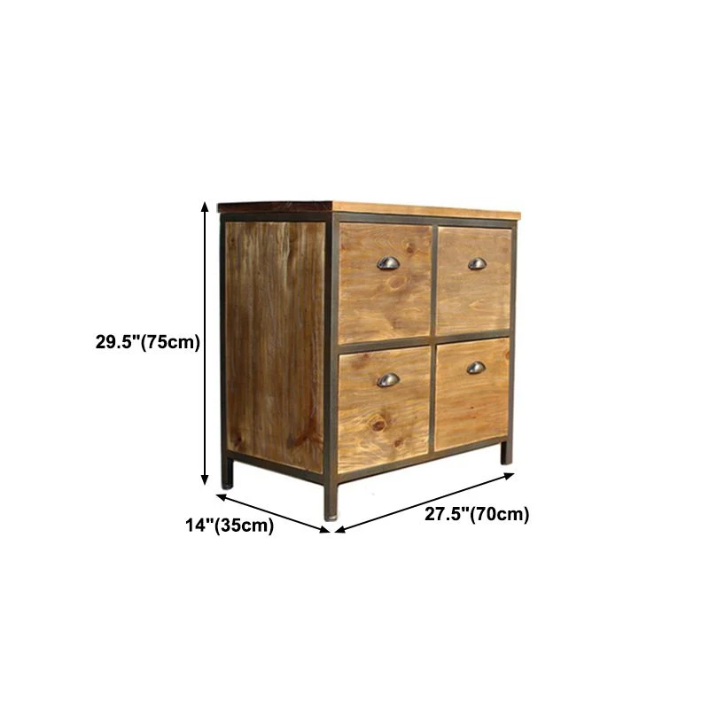 Modern Wood Buffet Sideboard Dining Room 29.5"H Buffet Server Ongemaakt Wood 28l