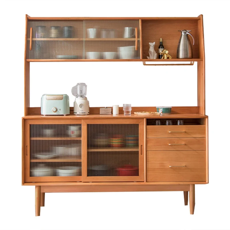 Pine Solid Wood Sideboard Buffet Drawers Hedendaags Dining Buffet 47