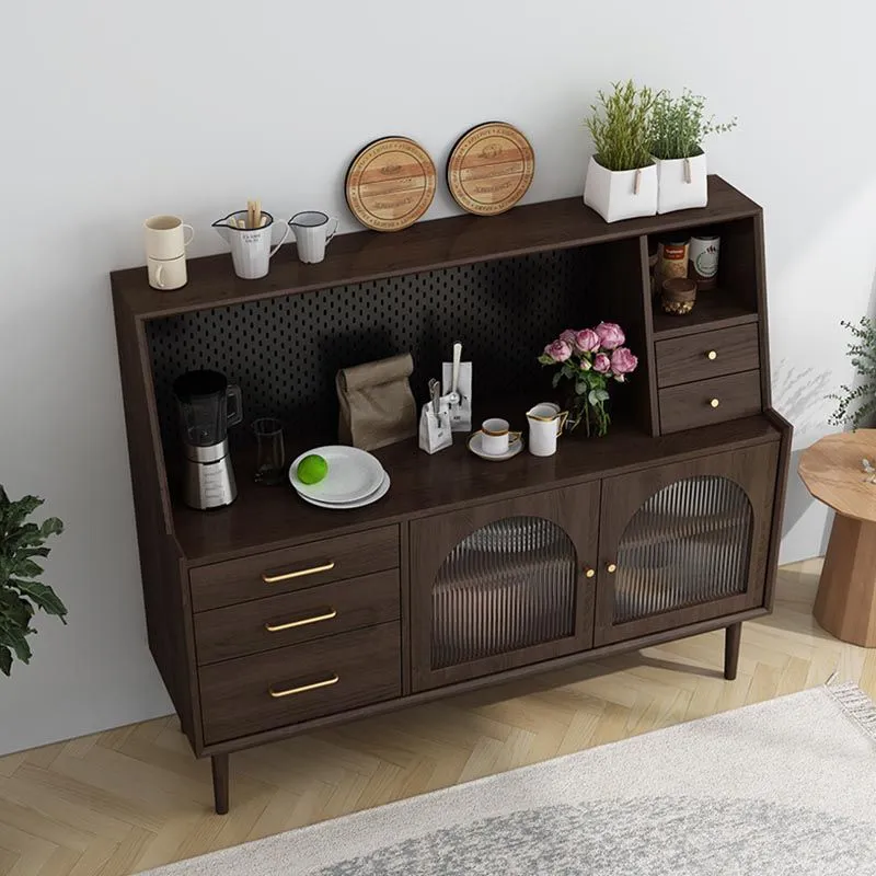 Pine Wood Dining Buffet Home Strak Sideboard Cabinets and Drawers 51l
