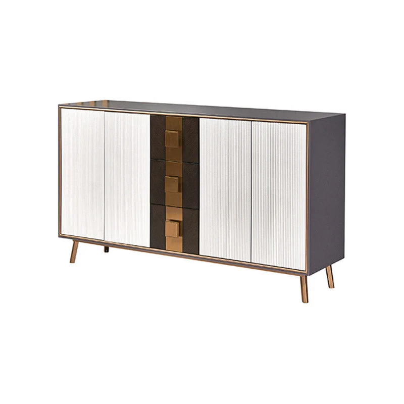 Premium Actueel Sideboard Table Wood Sideboard Cabinet - 59.01"L x 15.75"W x 35.43"H White