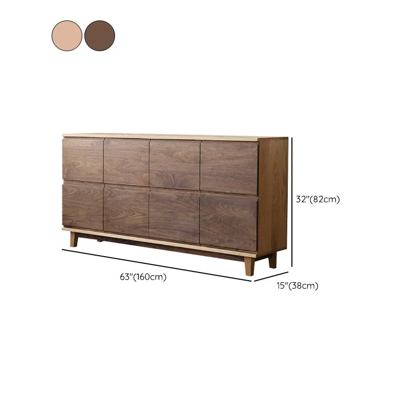 Premium Glam Buffet Table Massief Wood Sideboard Table Doors Dining Room 22l