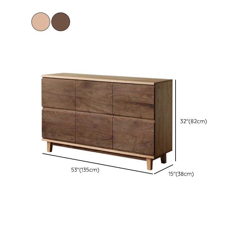Premium Glam Buffet Table Massief Wood Sideboard Table Doors Dining Room 22l