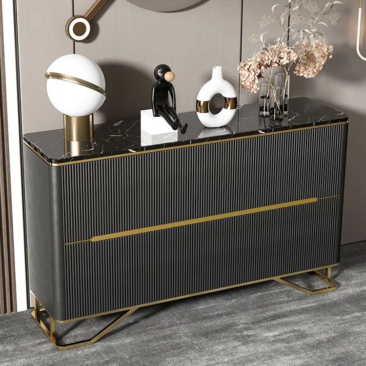 Premium Glam Cabinets Dining Buffet 4-Door Buffet Sideboard Living Room 47l