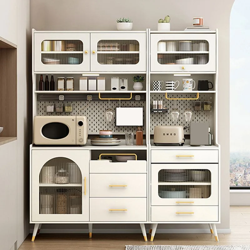 Premium Glam Style Dining Buffet Stone Side Board Cabinets and Drawers 24l