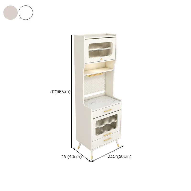 Premium Glam Style Dining Buffet Stone Side Board Cabinets and Drawers 24l