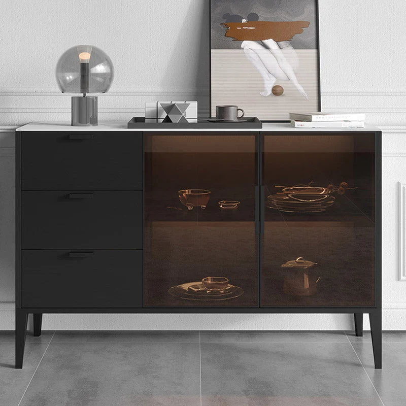 Ravenzwart Dining Server Drawers Contemporary Sideboard Cabinet 47l