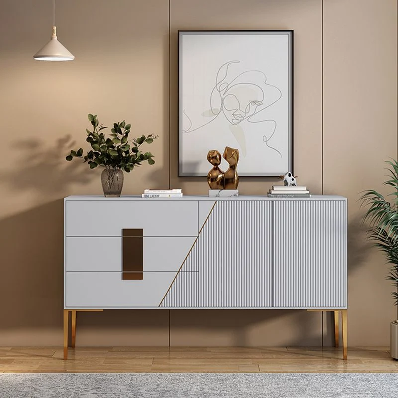 Rectangle Home Sideboard Verfijnd Cabinet Drawers and Doors 47l