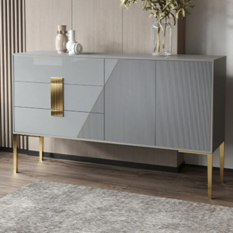 Rectangle Home Sideboard Verfijnd Cabinet Drawers and Doors 47l