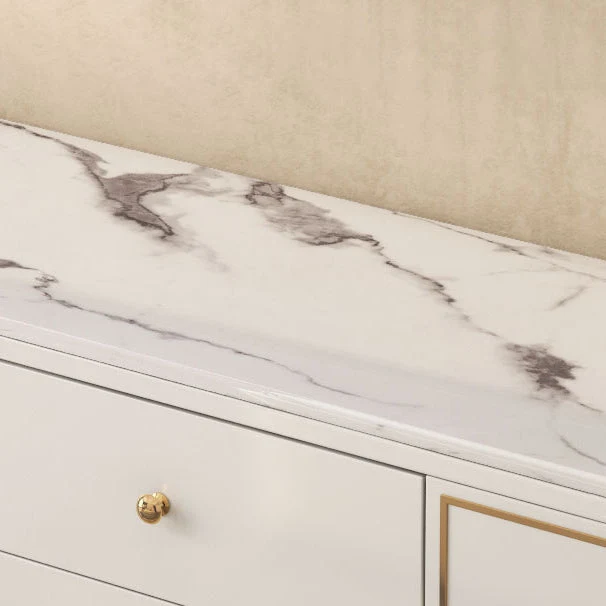 Rectangle Sideboard Verfijnd Storage Server Drawers and Doors | Uitbreidbaar | Eettafel 47l