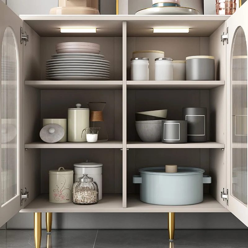 Rond Contemporary Buffet Sideboard Stone Buffet Stand Cabinet and Drawers 31l