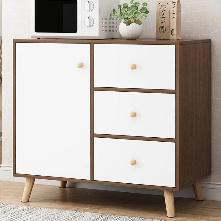 Rond Contemporary Style Sideboard Engineered Wood Sideboard Cabinet 24l
