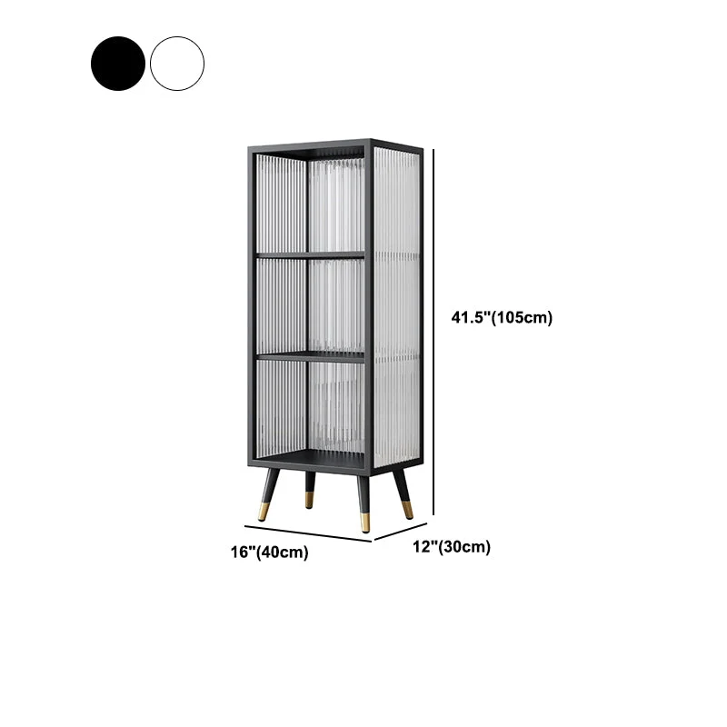 Rond Glam Style Van metaal Sideboard Kitchen Sideboard White and Black 16l