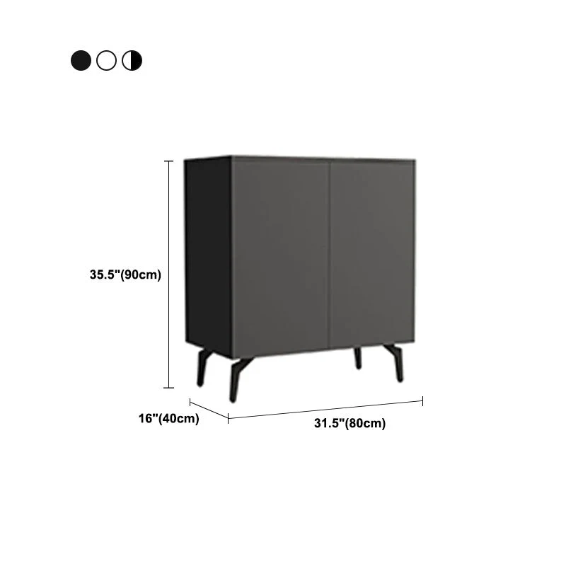 Rond Stone Top Sideboard Contemporary Sideboard Door and Drawer Dining Room 31l