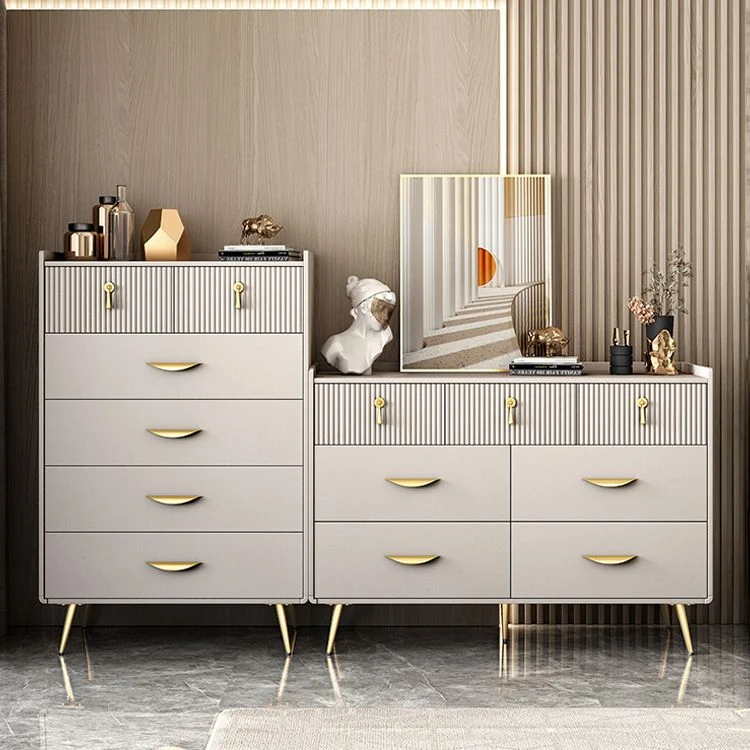 Simple Engineered Wood Sideboard Strak Buffet Drawer Dining Room 31l