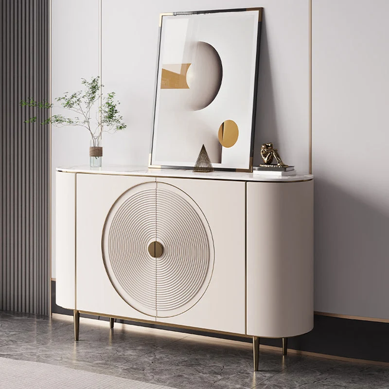 Sintered Stone Side Board Luxe Home Sideboard Cabinet Doors 47l