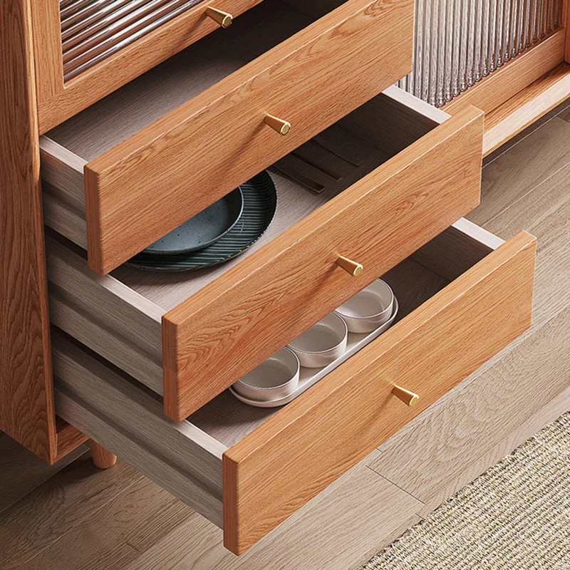 Sliding Door Sideboard Contemporary Side Board Dining Room met Stoelen Set 31