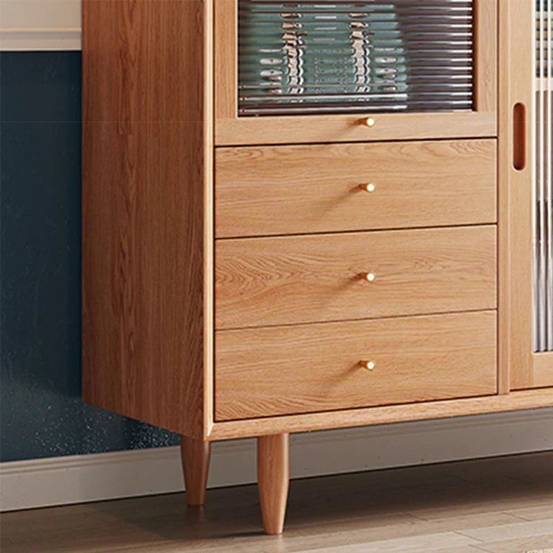 Sliding Door Sideboard Contemporary Side Board Dining Room met Stoelen Set 31