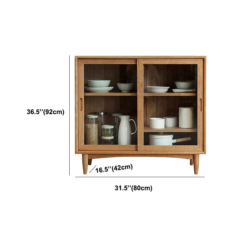 Sliding Door Sideboard Contemporary Side Board Dining Room met Stoelen Set 31