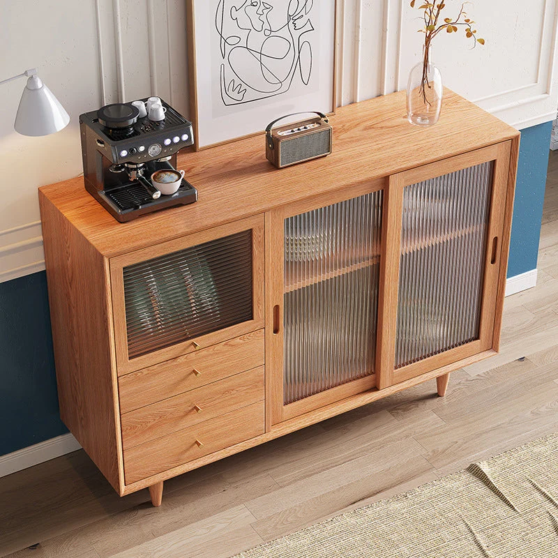 Sliding Door Sideboard Contemporary Side Board Dining Room met Stoelen Set 31