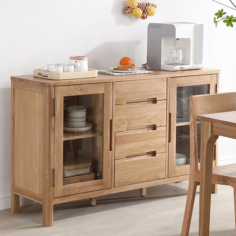 Solid Wood Buffet Table Actueel Side Board Cabinet and Drawers 35l