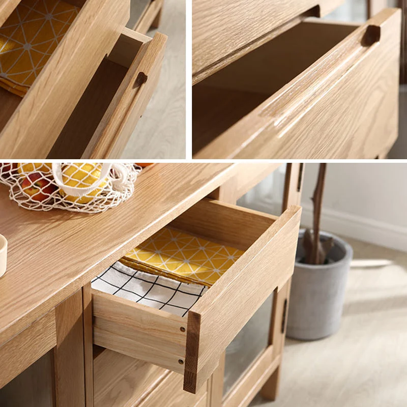 Solid Wood Buffet Table Actueel Side Board Cabinet and Drawers 35l