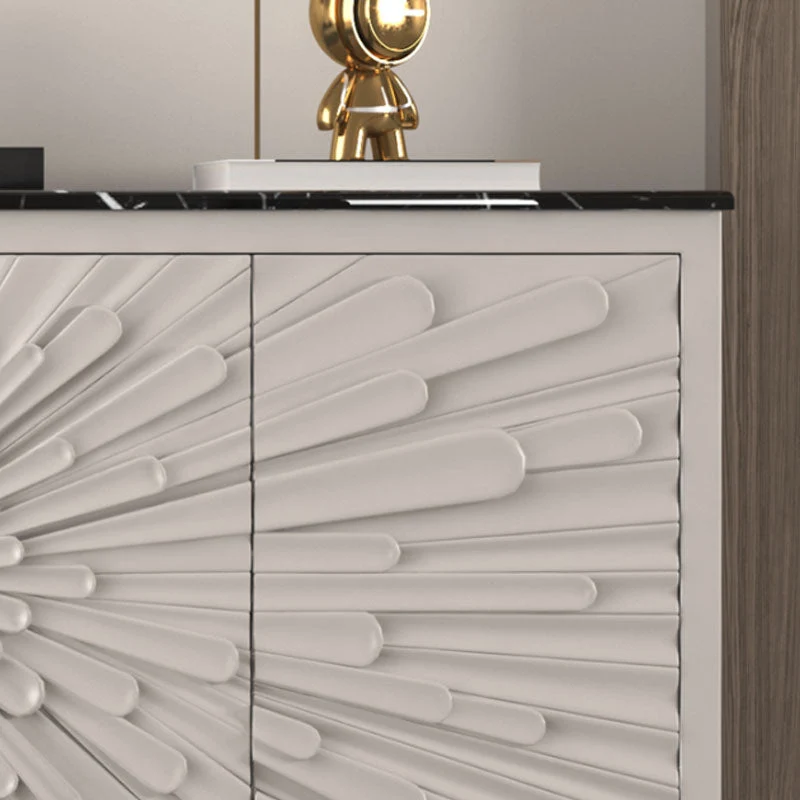 Stainless Rvs Legs Sideboard Buffet Glam Style Credenza Storage 39l
