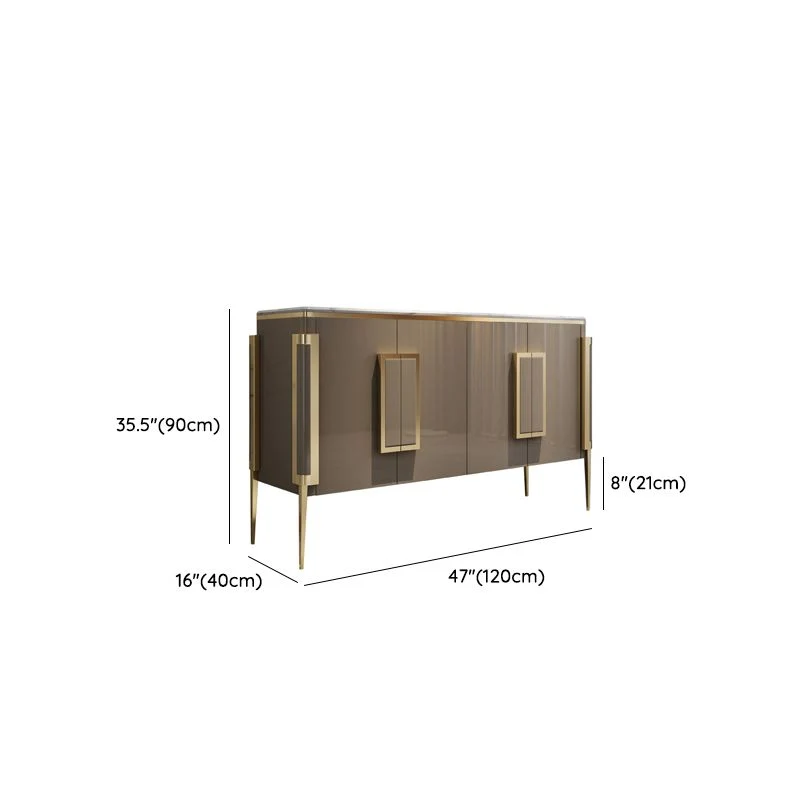 Stijlvol Modern Contemporary Buffet Sideboard Stone Side Board Cabinets 47l