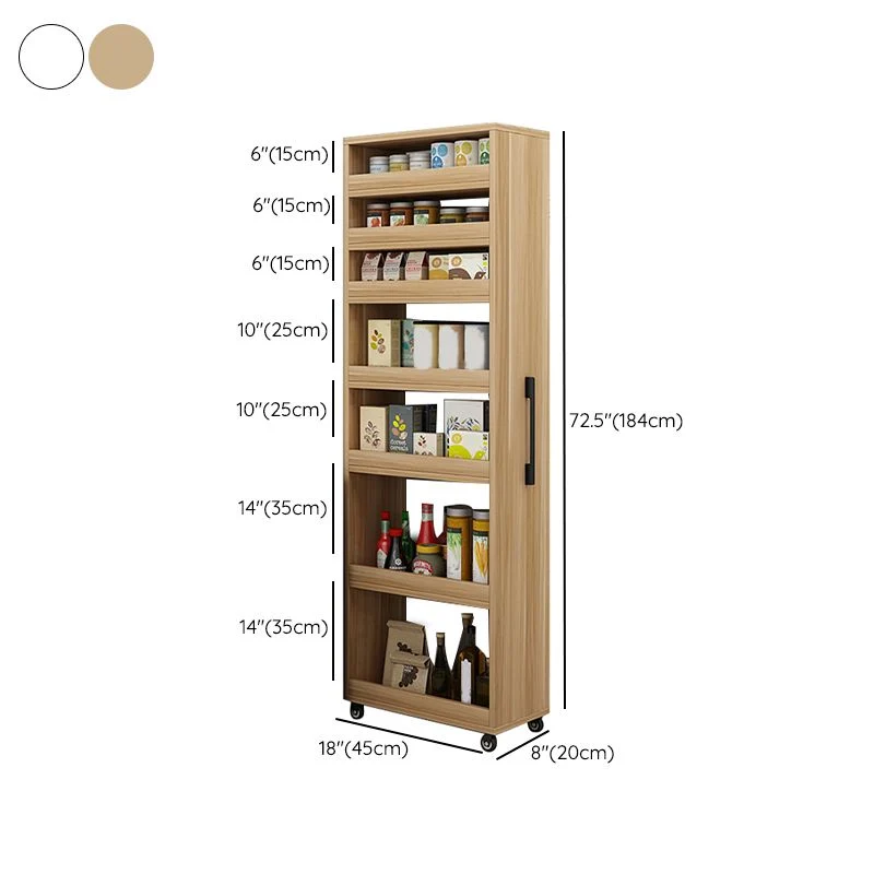 Stijlvol Modern Contemporary Sideboard Cabinet Faux Wood Multi-shelf Sideboard Dining Room 18l